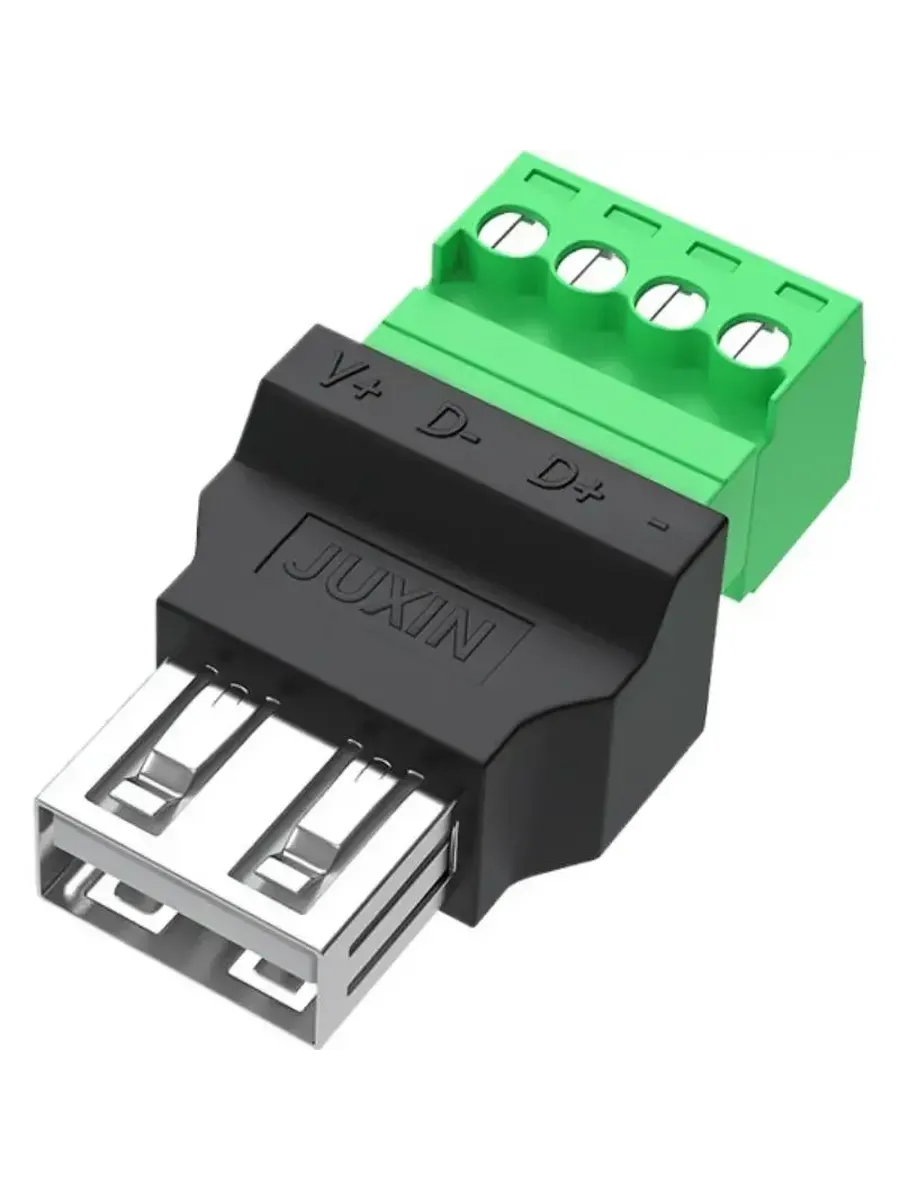 USB разъем Male/Female 4-контактный с