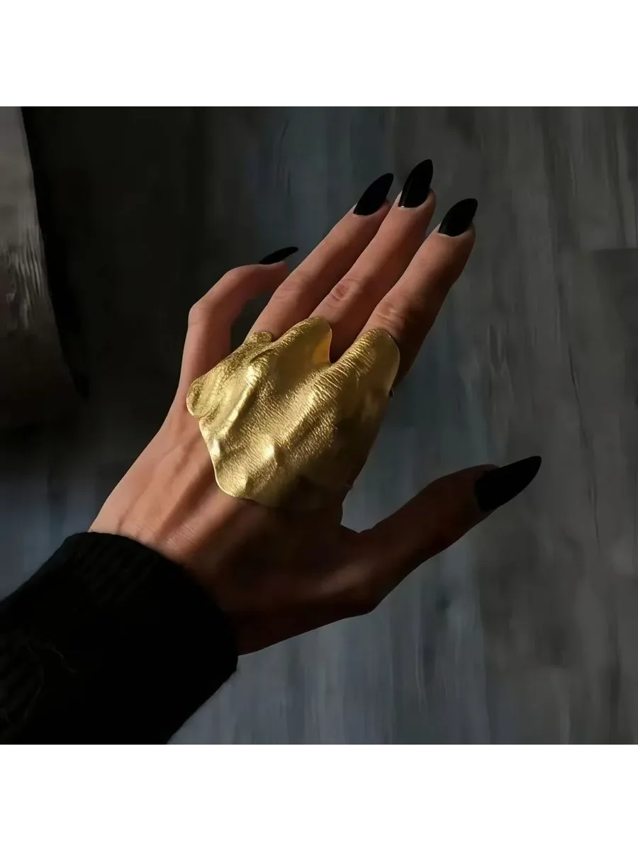Кольцо на палец из меди, цвет Gold Left
