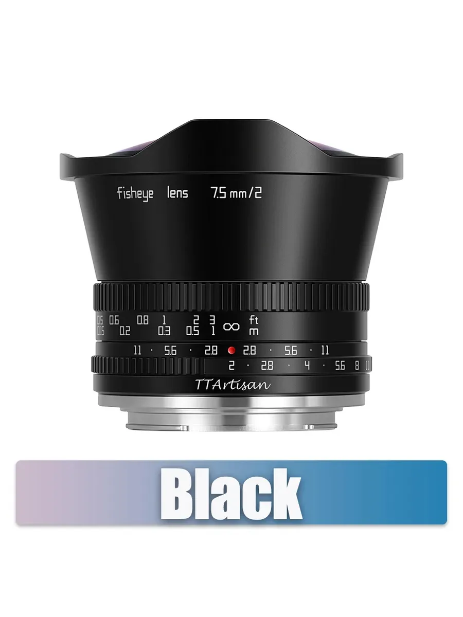 TTArtisan 7.5mm F2 Fisheye Объектив для беззеркальных камер