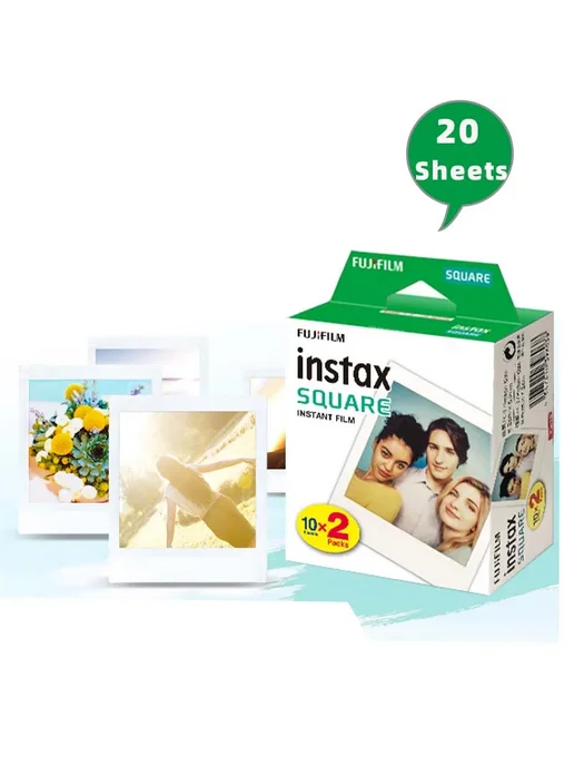 FUJIFILM Фотопленка Instax Square, 10 листов, Зеленый, зеленый, фото 3