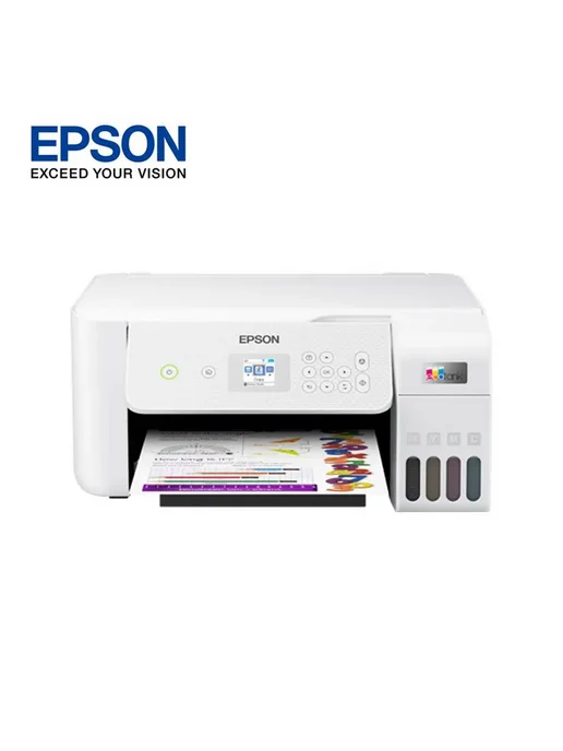 Epson МФУ Струйное L3267,A4+ WIFI +4 бутылки совместимых, белый, фото 2