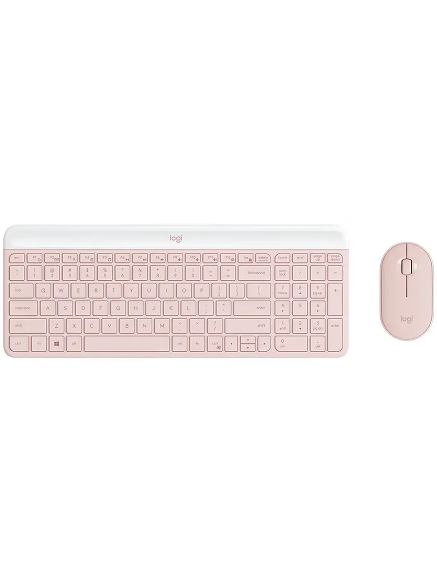 Беспроводная клавиатура и мышь MK470 Розовый, Pink LOGITECH 1122393613 купить в интернет‑магазине Wildberries