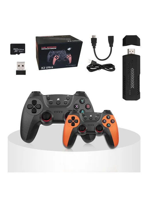 Беспроводная ретро-консоль 4K HDMI 128ГБ 35000 игр для ТВ, 128 ГБ, фото 2