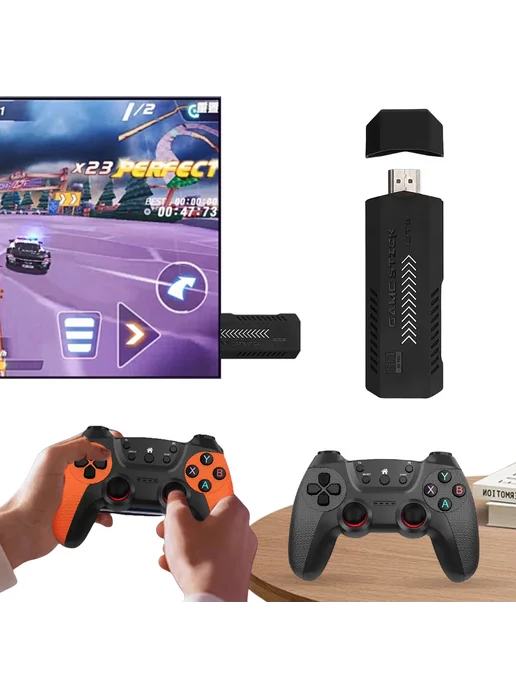 Беспроводная ретро-консоль 4K HDMI 128ГБ 35000 игр для ТВ, 128 ГБ, фото 3