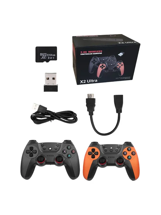 Беспроводная ретро-консоль 4K HDMI 128ГБ 35000 игр для ТВ, 128 ГБ, фото 7
