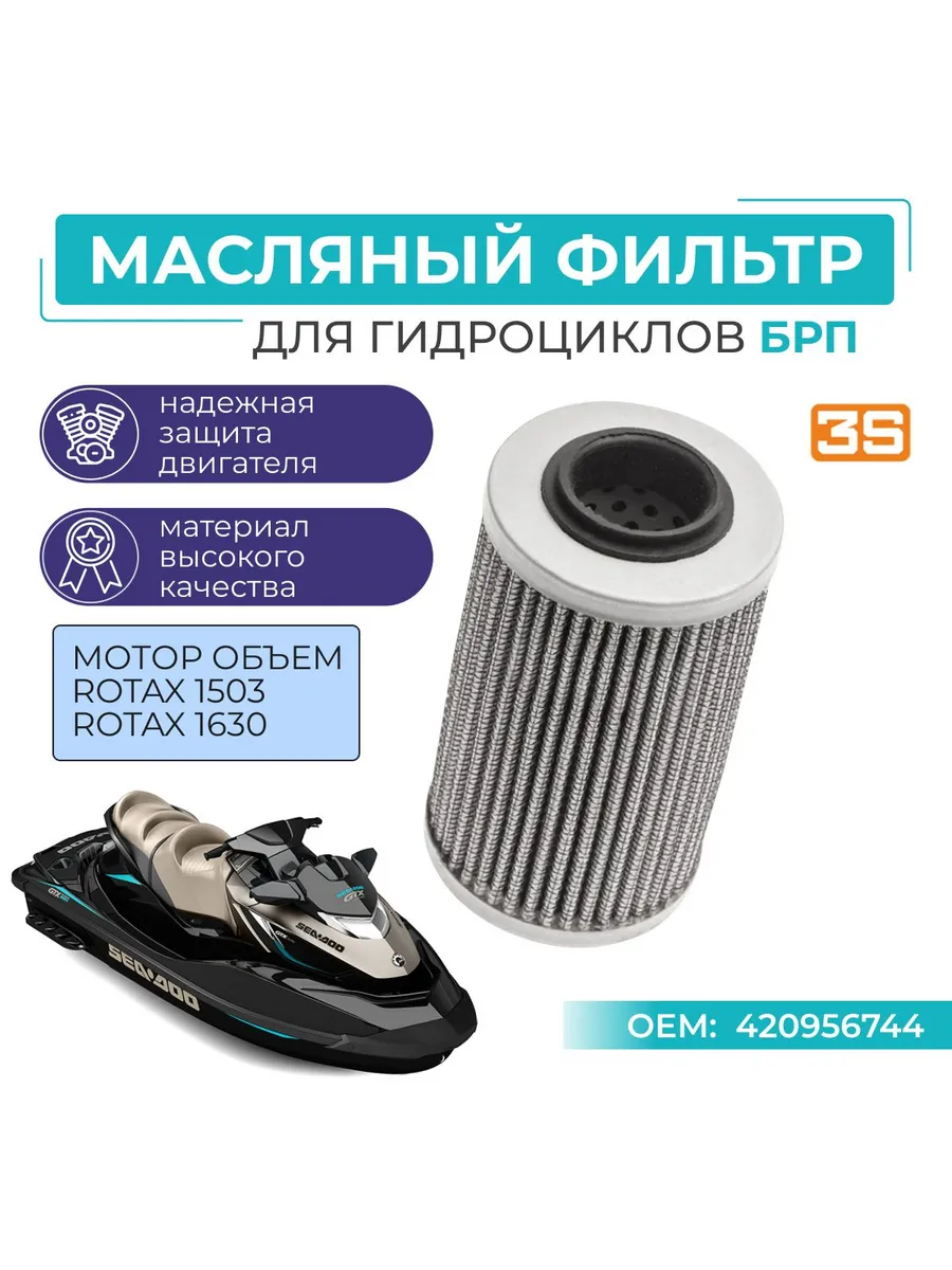 Масляный фильтр для гидроциклов BRP Rotax 1503/1630