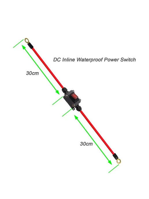 DC12V Встроенный Проводной Переключатель DC12-24V DPST Двухс, вариант, фото 2