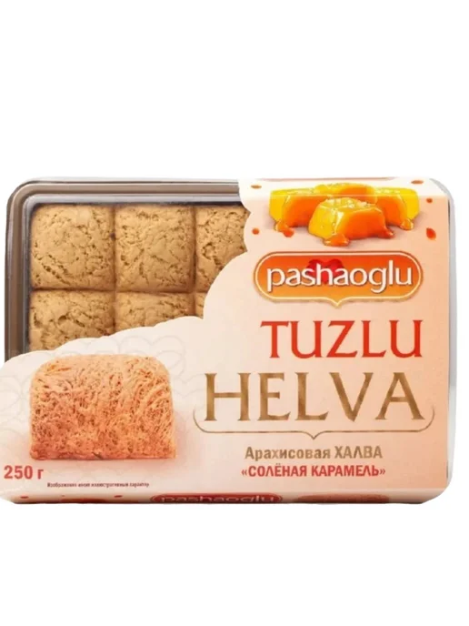 PashaOglu Халва арахисовая с соленой карамелью 250гр, 250 г, фото 2