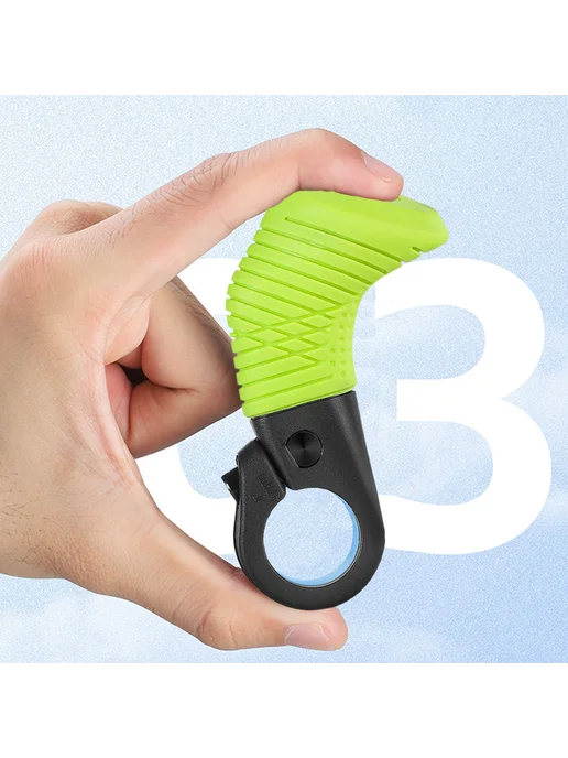 Грипсы для MTB Thumb Support эргономичные зеленые, зеленый, фото 3