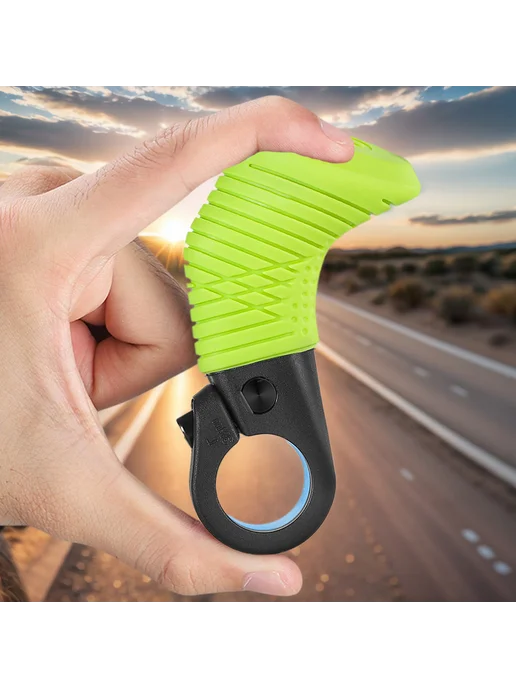 Грипсы для MTB Thumb Support эргономичные зеленые, зеленый, фото 4