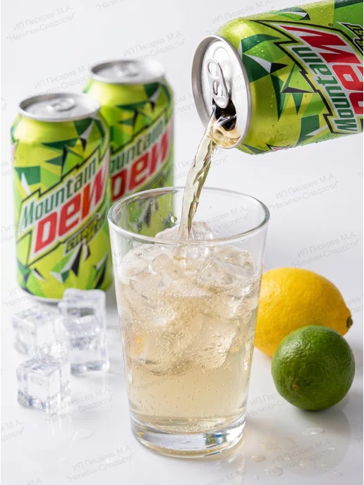 MOUNTAIN DEW Газированный напиток Citrus Blast, 12 банок, 330 мл, фото 2