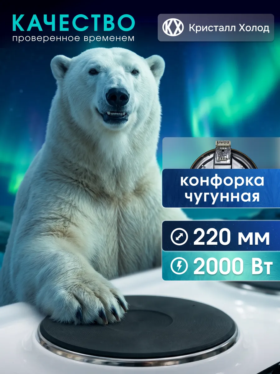 Конфорка для электроплиты 220 мм 2000 Вт ЭКЧ