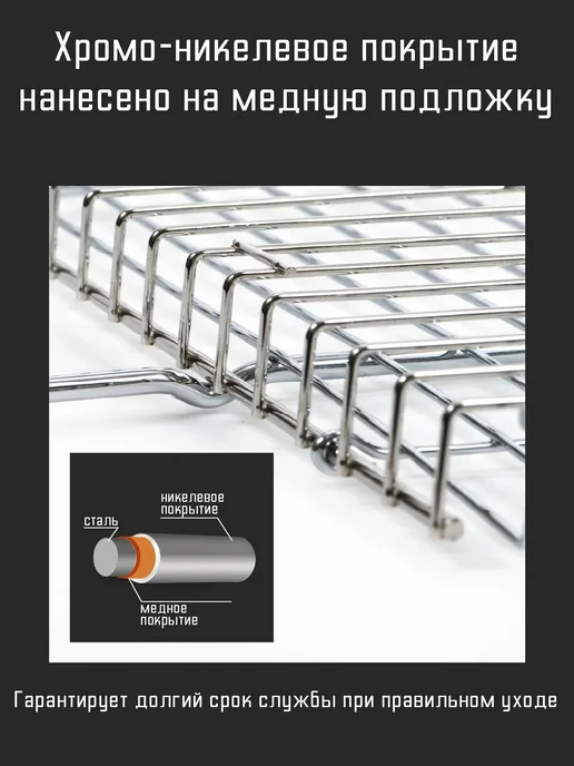 Forester Решетка для гриля на мангал со съемной ручкой 24х31 см, 26x35 см, фото 5