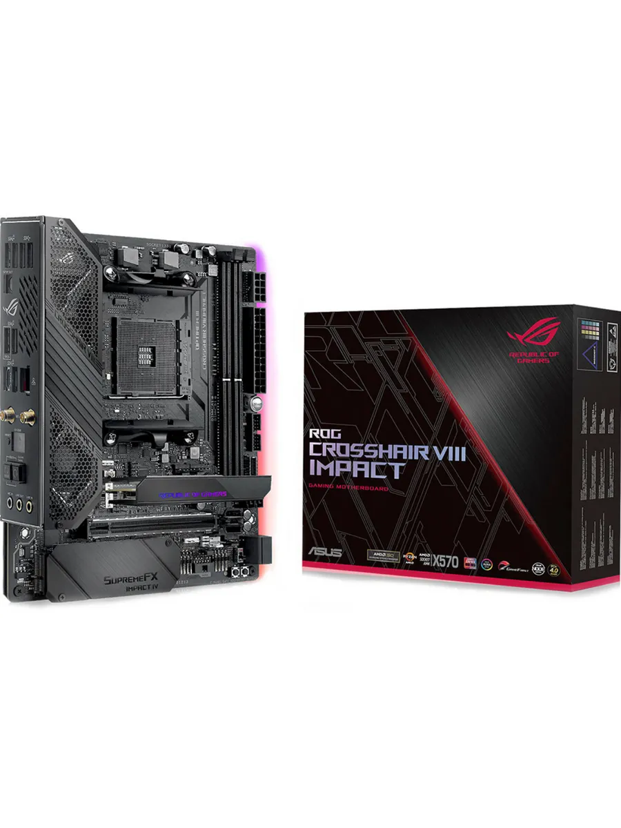 Материнская плата ROG CROSSHAIR VIII Impact AM4 AMD X570 Min