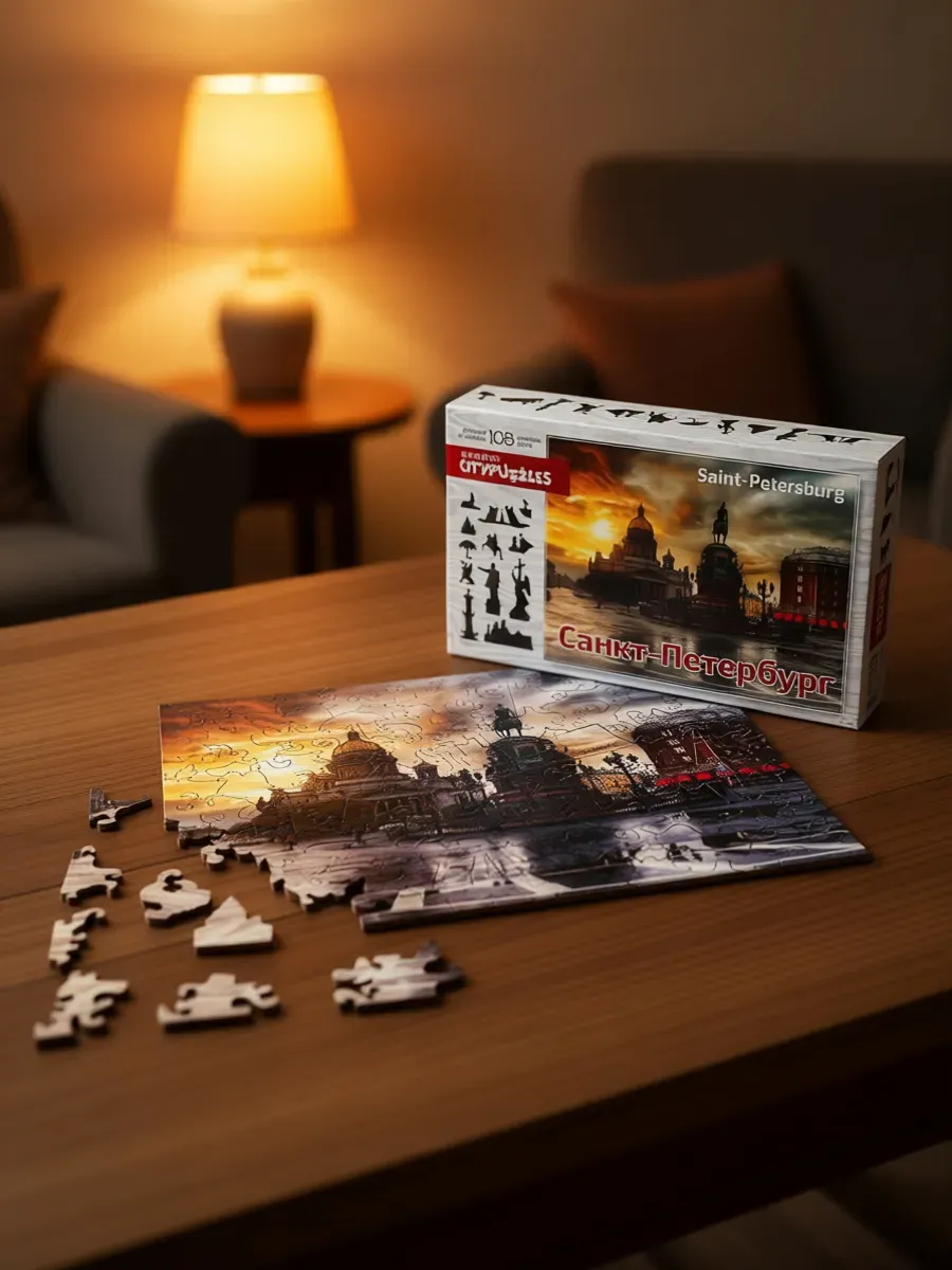 Пазлы деревянные Citypuzzles "Санкт-Петербург"