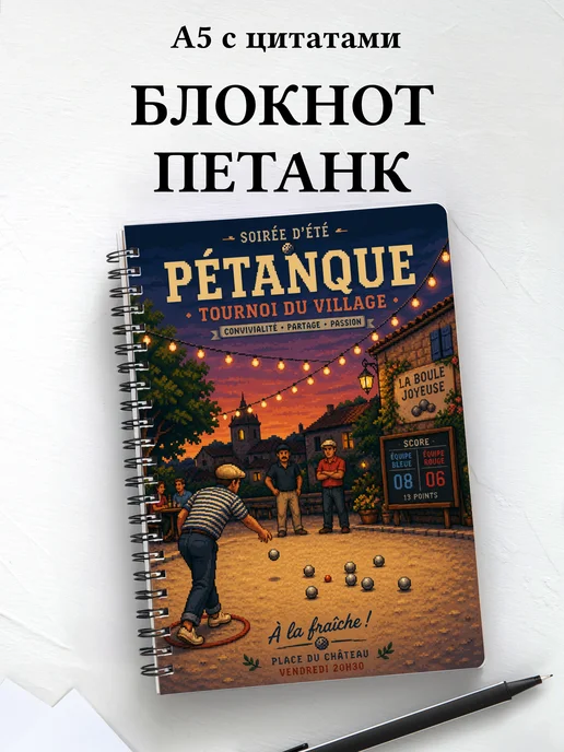 Блокнот Петанк