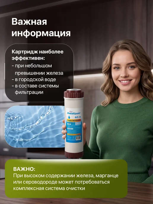 Аквабрайт Картридж угольный УГП-10 для фильтра 10SL, вариант, фото 6