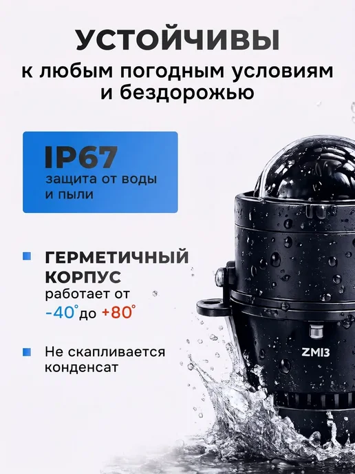 ZMB Светодиодные противотуманные фары led линзы лада гранта птф, вариант, фото 8