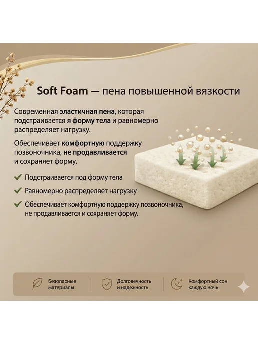 Монис-Стиль SF-28 Матрас "Стандарт П" 120*60*10, 120x60, фото 4