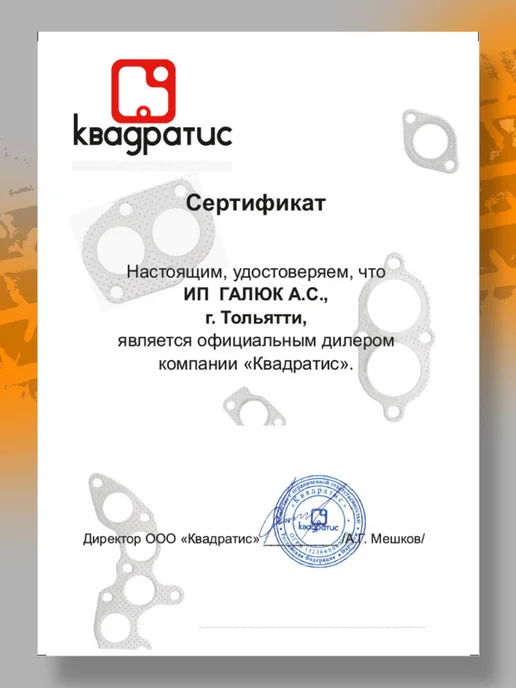 КВАДРАТИС Комплект прокладок двигателя из паронита для ЗИЛ 130, вариант, фото 3