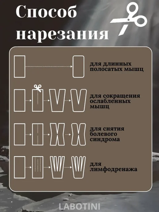 Кинезиологический тейп на колено, синий, фото 5