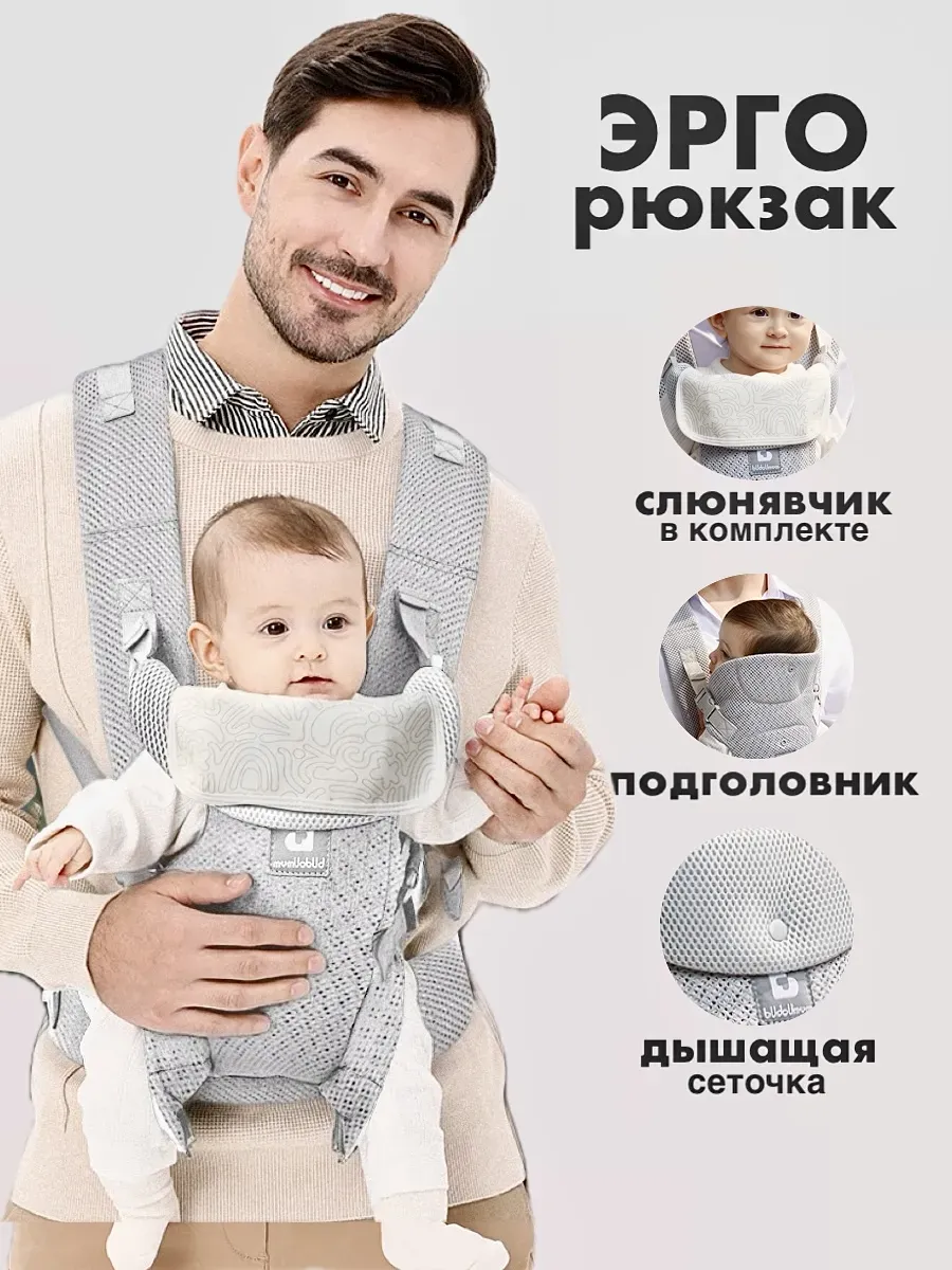 Эргорюкзак для новорожденных кенгуру переноска слинг