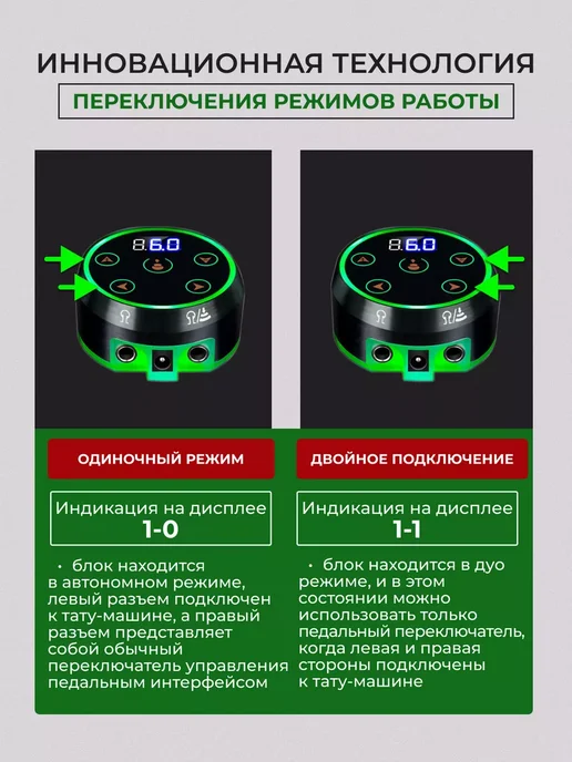 Блок для тату машинки Аврора 2, черный, фото 4