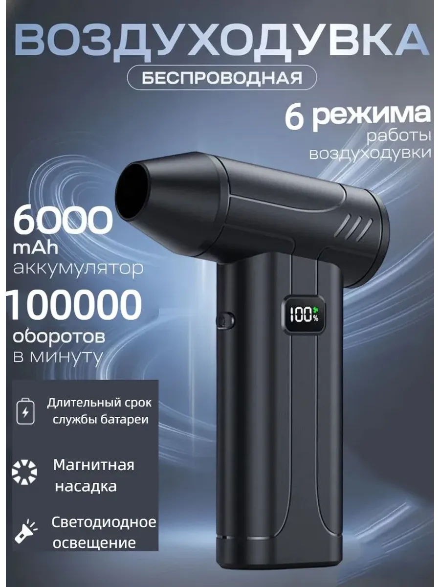 Мощный портативный фен 100 000 об мин для авто