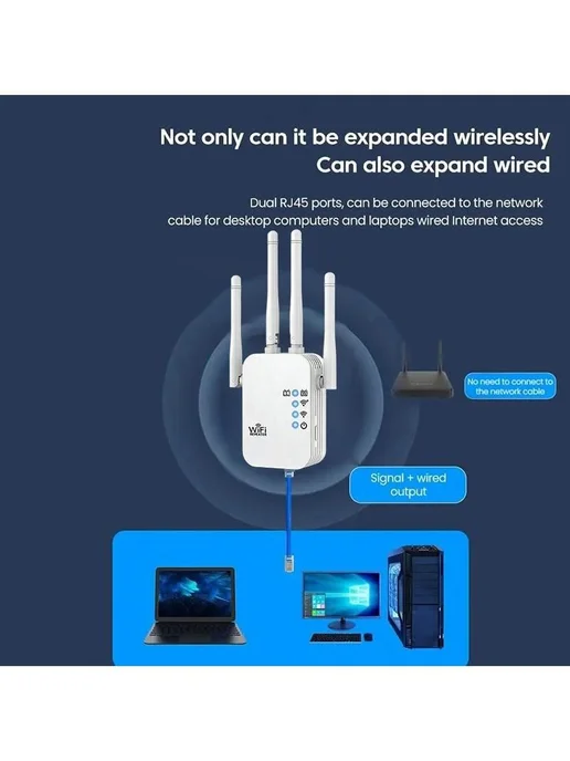 Усилитель Wi-Fi 300 Мбит с, 4 антенны, вариант, фото 3