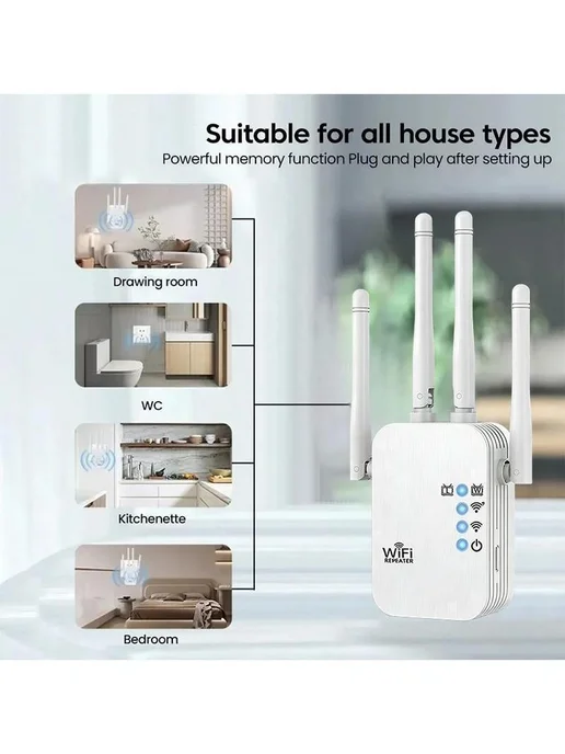 Усилитель Wi-Fi 300 Мбит с, 4 антенны, вариант, фото 4