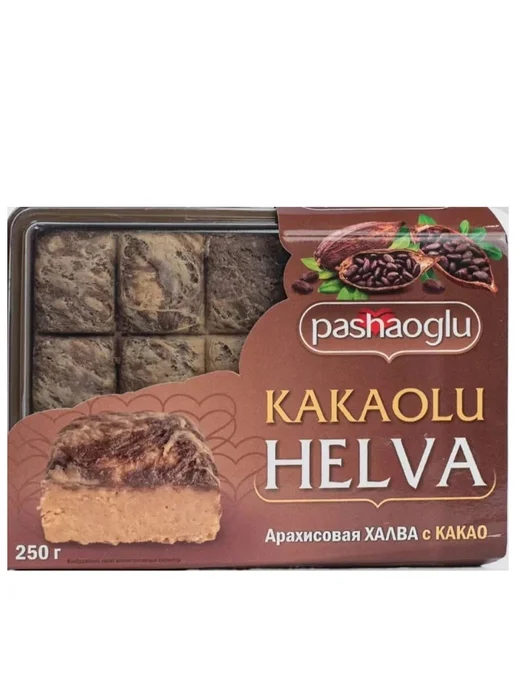 PashaOglu Халва арахисовая с какао 250 г, 250 г, фото 2