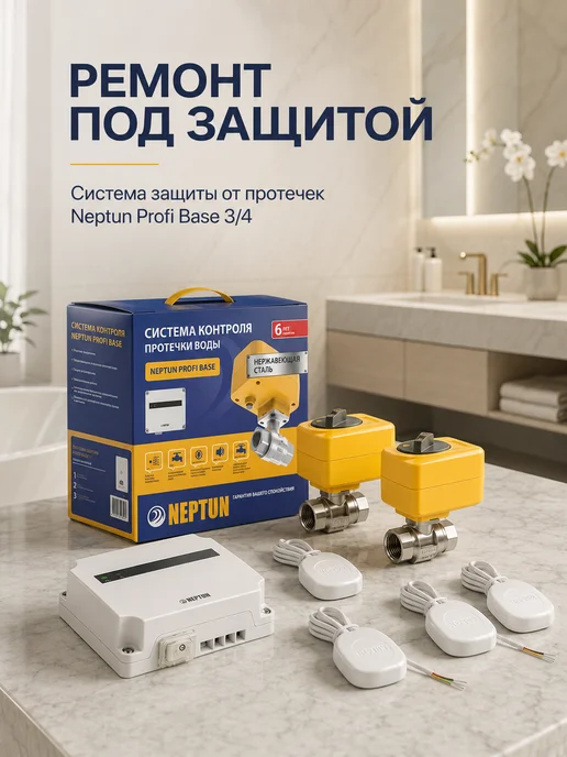 NEPTUN Система защиты от протечек воды Нептун 3 4 Profi Base, вариант