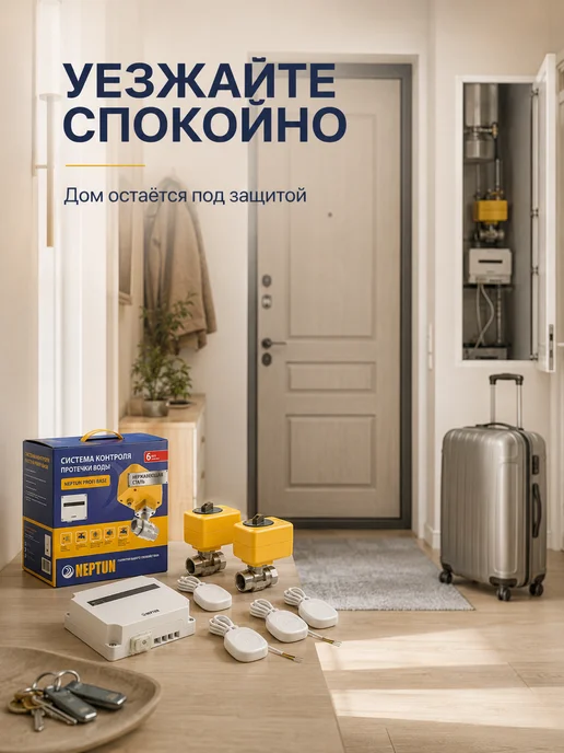 NEPTUN Система защиты от протечек воды Нептун 3 4 Profi Base, вариант, фото 6