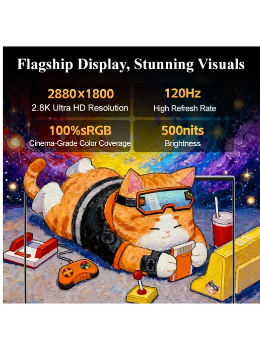 Ноутбук Ryzen AI 7 32 1TB 14" 2.8K тонкий серебро, 1 ТБ, фото 4