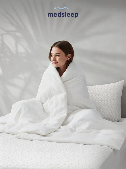 Medsleep Наматрасник 180х200х35 непромокаемый на резинке по периметру, 200x35, фото 7