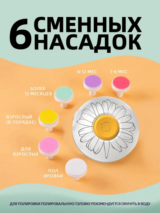 Ножницы для новорожденных триммер пилка для ногтей детская, белый, фото 6