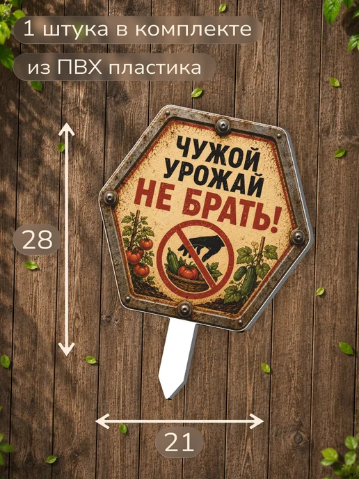 0_ok.rilART Фигурка для сада Урожай - Растения, черный, фото 2