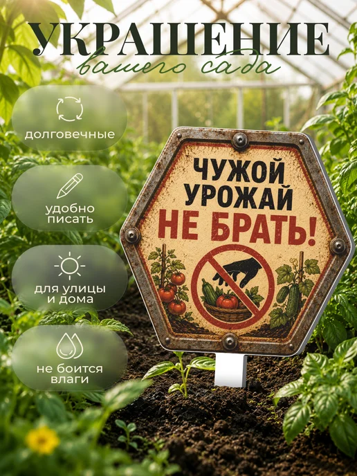 0_ok.rilART Фигурка для сада Урожай - Растения, черный, фото 3