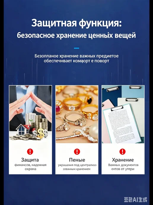 Xiaomi Сейф для денег и документов с кодом и ключом мебельный, черный, фото 5