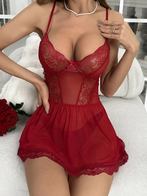 Merry See Платье короткое эротическое, красный
