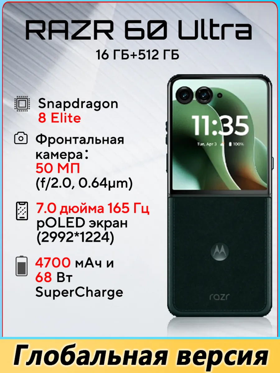 Глобальный смартфон Razr 60 ultra
