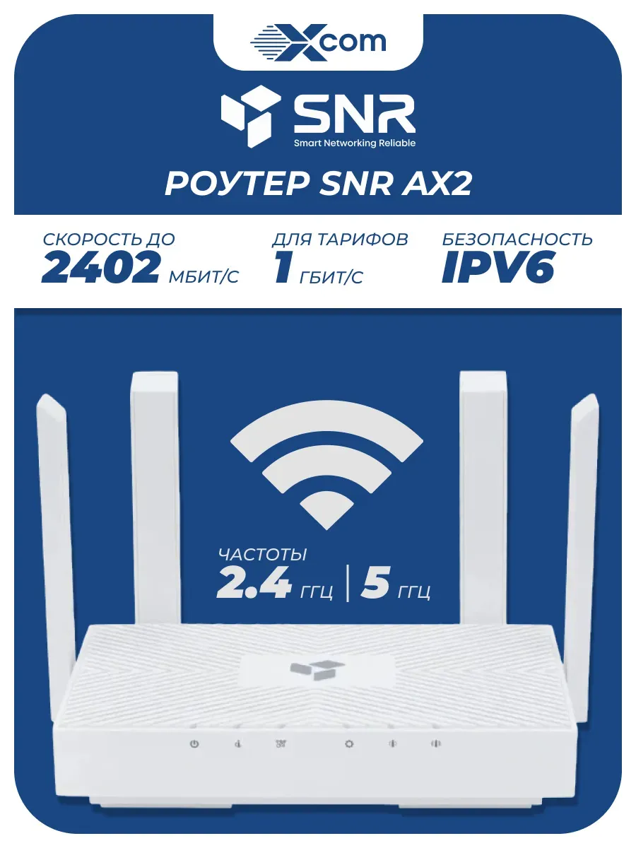 Гигабитный роутер Wi-Fi для дома мощный беспроводной AX2
