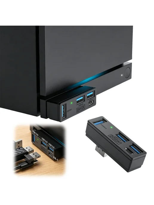 USB 3.0 мультихаб для Steam, PS5, ПК, ноутбука, с индикаторо, вариант, фото 3