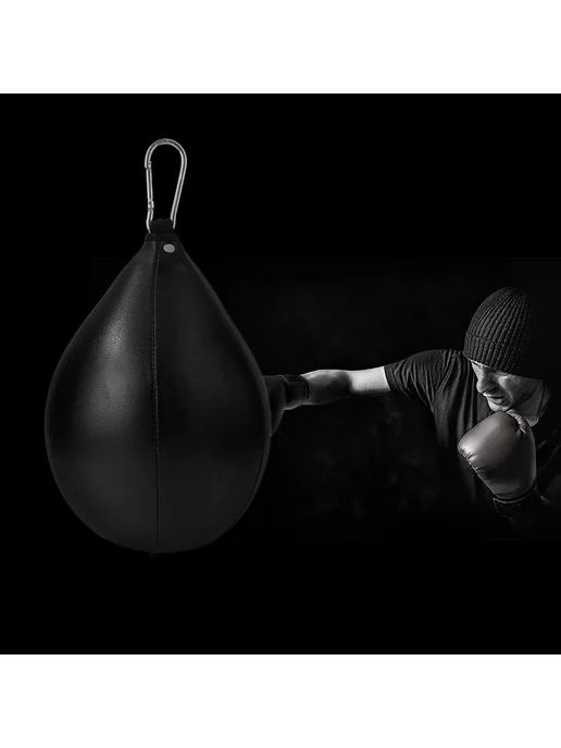 Груша для бокса Speedball, черная, для тренировки, черный, фото 2