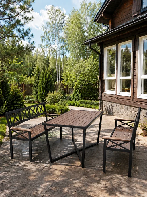 Make Mebel Стол уличный, садовый Ривьера 102х65х47 см, палисандр, 150x80x75 см, палисандр, фото 5