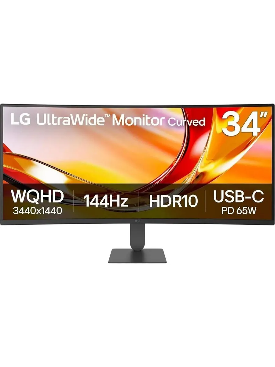 Монитор 34U640B-B 34'' 3440x1440, VA, 144Hz, черный