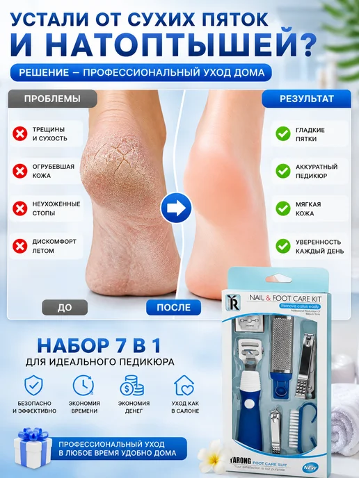 Захи 3 Набор для домашнего педикюра, синий, фото 3