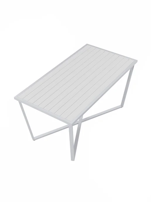 Make Mebel Стол уличный, садовый Ривьера 102х65х47 см, палисандр, 150x80x75 см, белый, фото 2