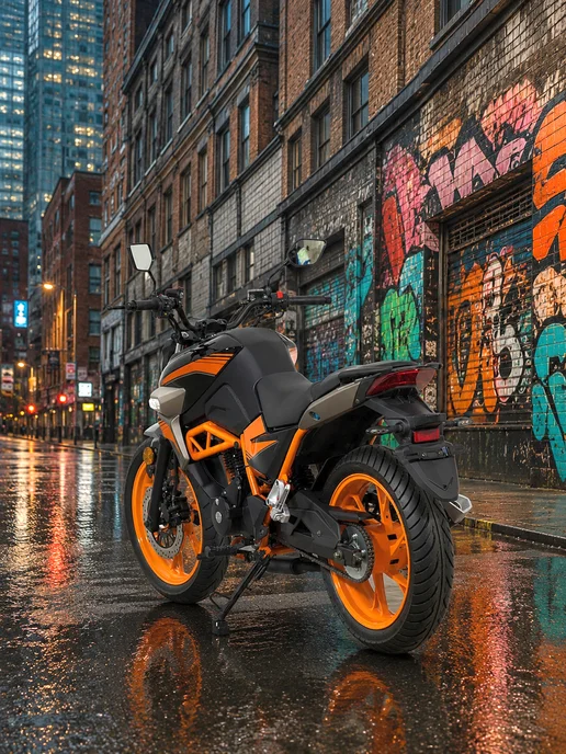 ТЕХНОМОТОРФ Мотоцикл NITRO Orange 250 см3 с ЭПТC, бензиновый, оранжевый, фото 8