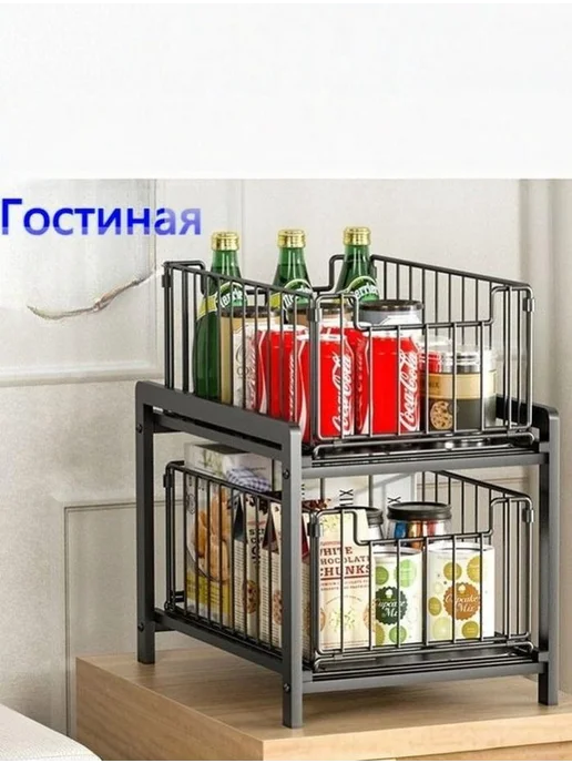 Коробка для хранения длина 37 см, ширина 26 см, высота 38.5, черный, фото 4